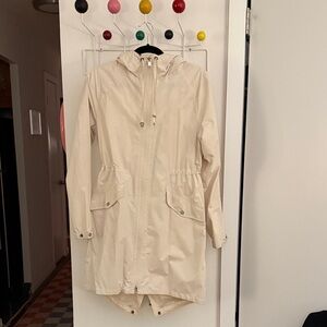 Barbour Women’s Cream Waterproof Rain Jacket